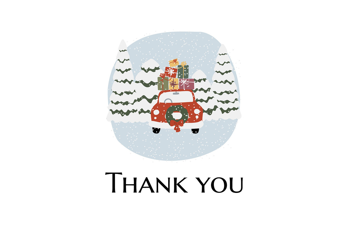Christmas winter city clipart, a Person Illustration by LyubovZaytseva (Photo 23 of 23)