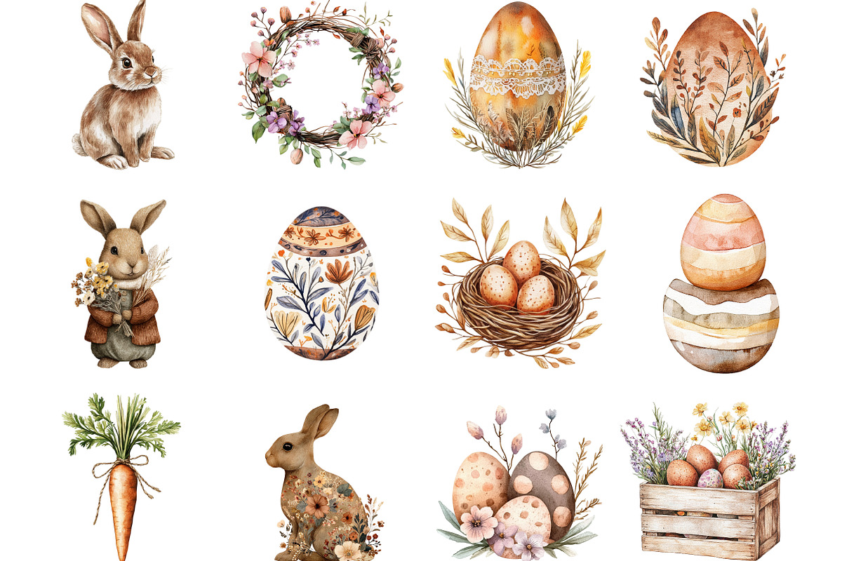 Boho Country Brown Easter, an Illustration by Designking (Photo 2 of 5)