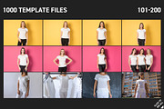1000 T-Shirt Mock-Up, a Shirt Mockup by Freeman Studio (Thumbnail 5 of 19)