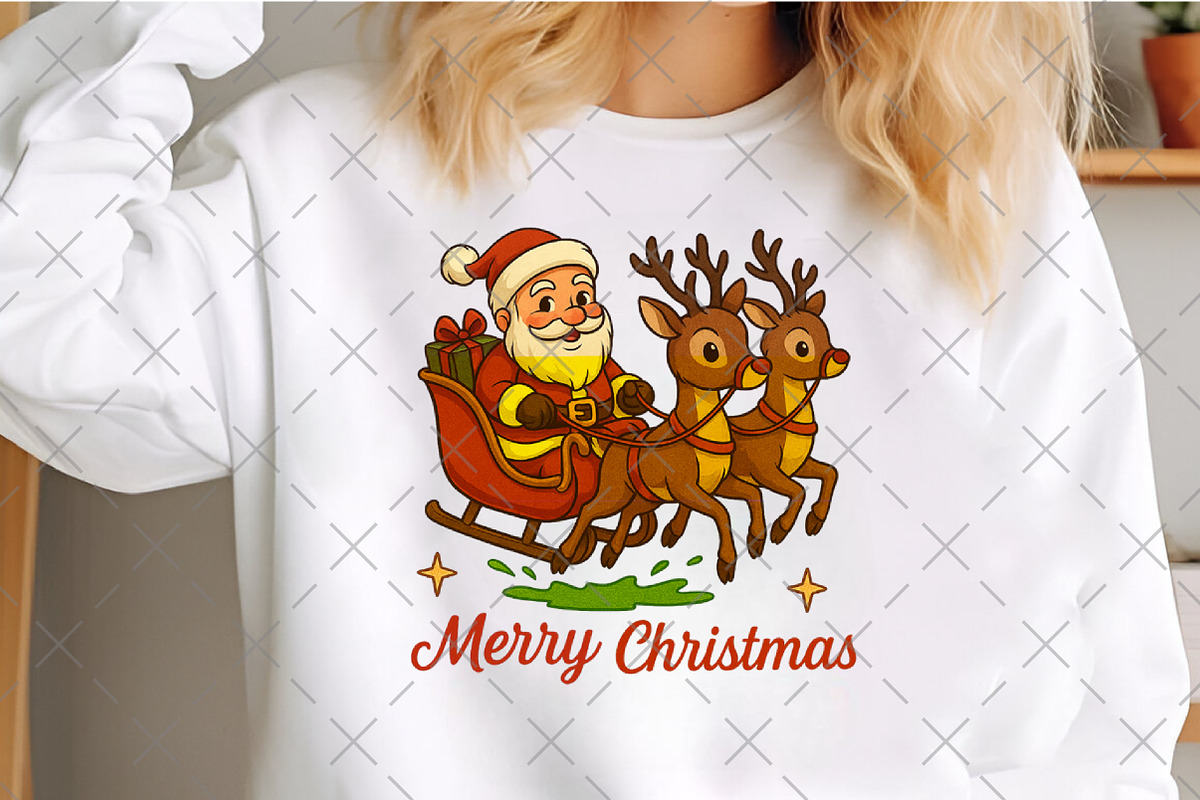 Merry Christmas Reindeer PNG, an Illustration by Craft Nest (Photo 4 of 6)