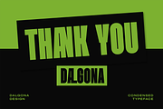 Dalgona Classic Condensed, a Sans Serif Font by Portocraft (Thumbnail 10 of 10)