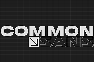 "Common Sans" Wide Display Font