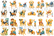 28 Service Dog Clipart, an Animal Illustration by Pati Charm Studio (Thumbnail 2 of 8)