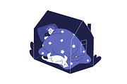 People at houses, home life concept, a Person Illustration by Good Studio (Thumbnail 6 of 8)
