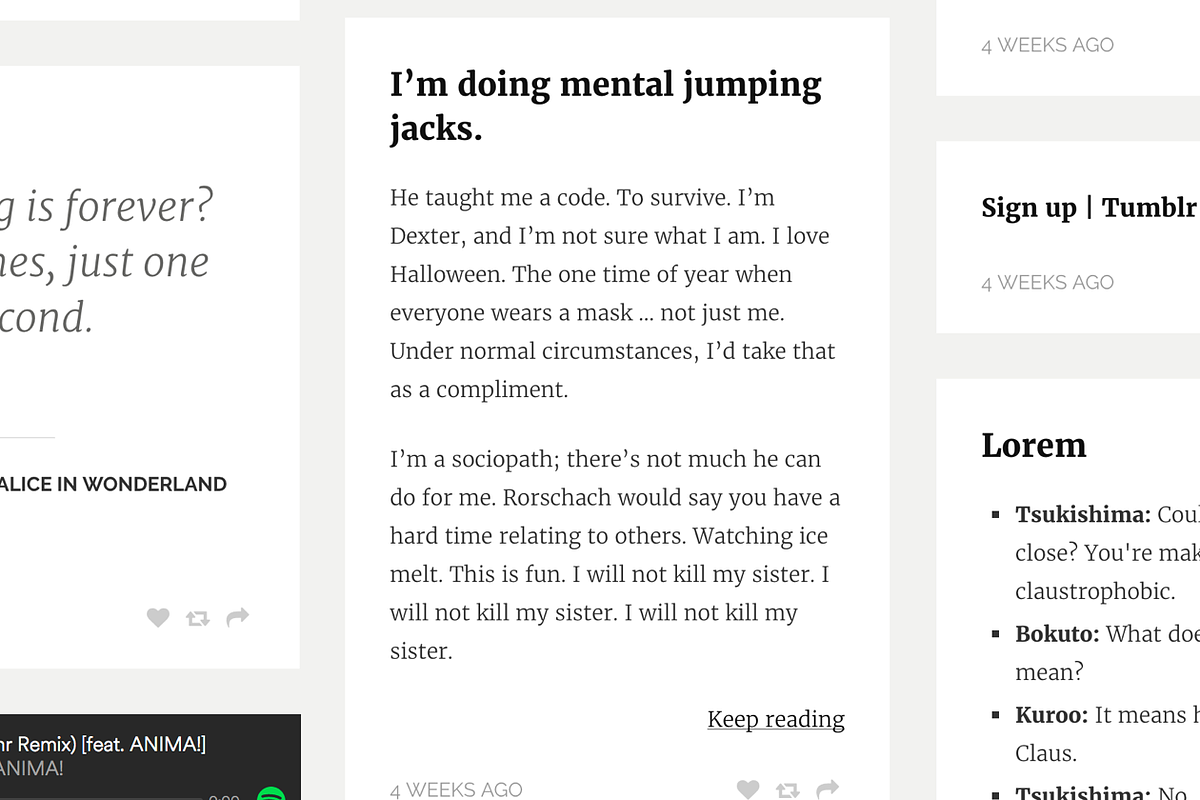 Floro Tumblr Photo Theme, a Websites & App Template by Dabu Themes (Photo 5 of 9)