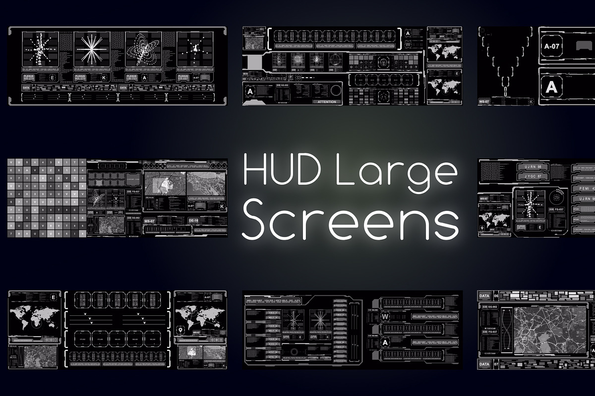 HUD Large Screens DaVinci Resolve, a Templates & Theme by FlashFXbox (Photo 1 of 2)