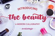 The Beauty, a Script Font by Dumadistyle (Thumbnail 1 of 7)