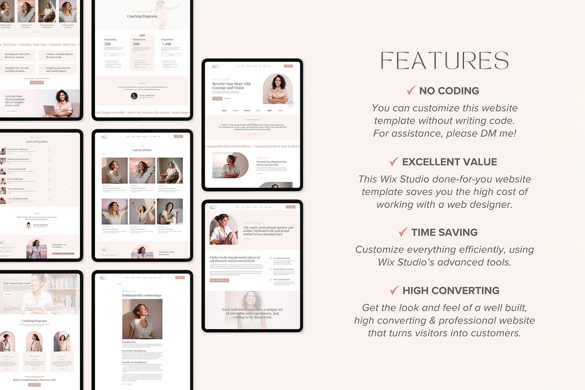 Therapist Wix Studio Template preview 8