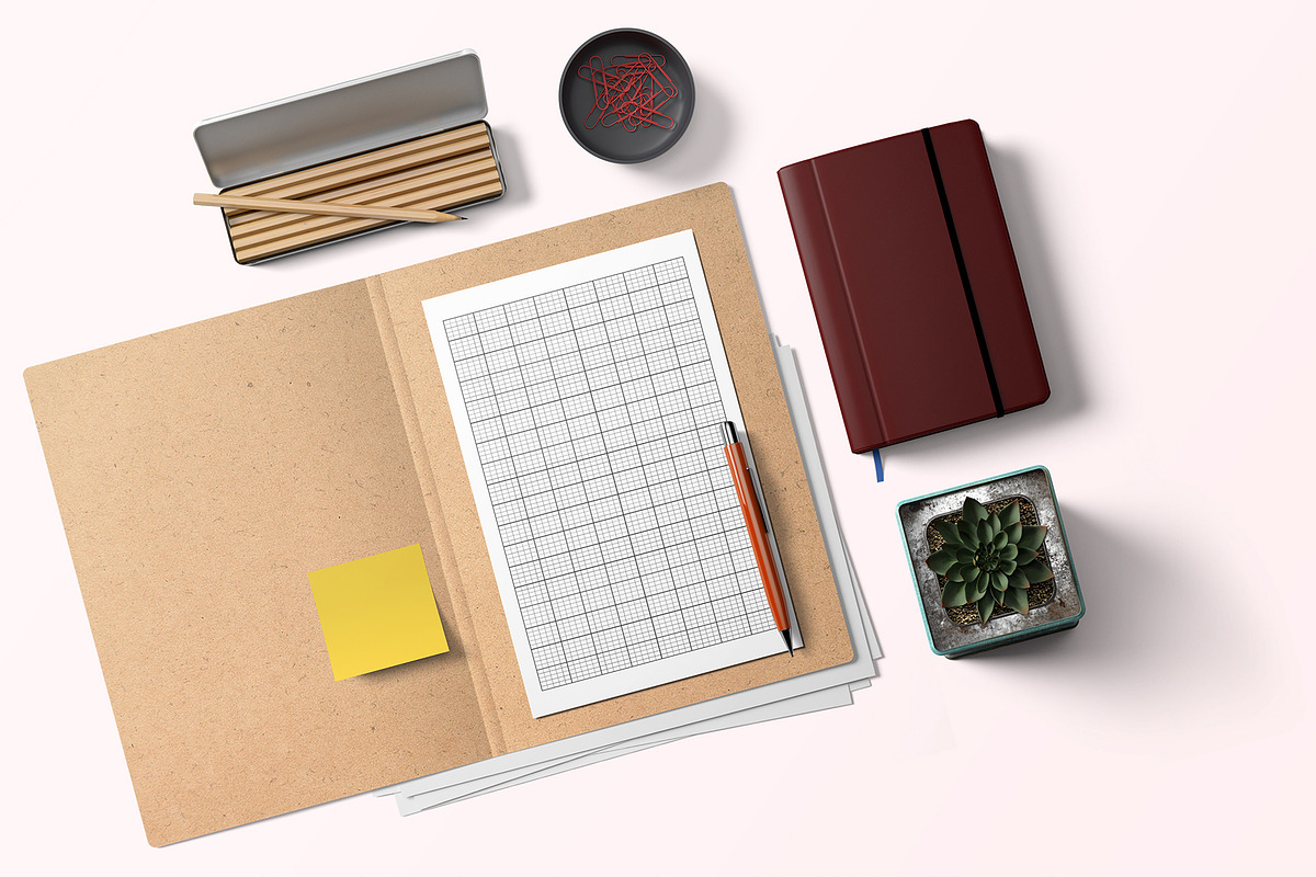 Knitting Graph Paper With Rectangle, a Stationery Template by M9 Design (Photo 3 of 5)