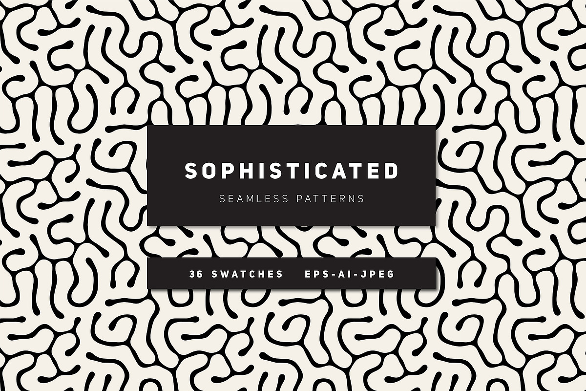 Sophisticated Seamless Patterns, a Pattern Graphic by Curly_Pat (Photo 1 of 9)