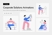 Animated Corporate Solutions Set, a Work Illustration by Creative Stall (Thumbnail 1 of 4)
