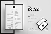 Resume/CV - Brice, a Resume Template by bilmaw creative (Thumbnail 1 of 3)