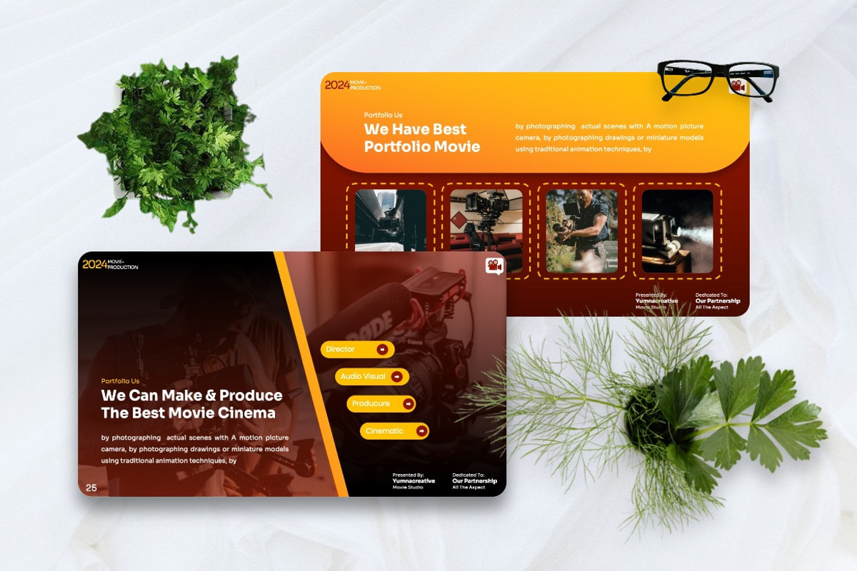 Merfie - Movie Studio Googleslide, a Presentation Template by Dhabee (Photo 2 of 7)