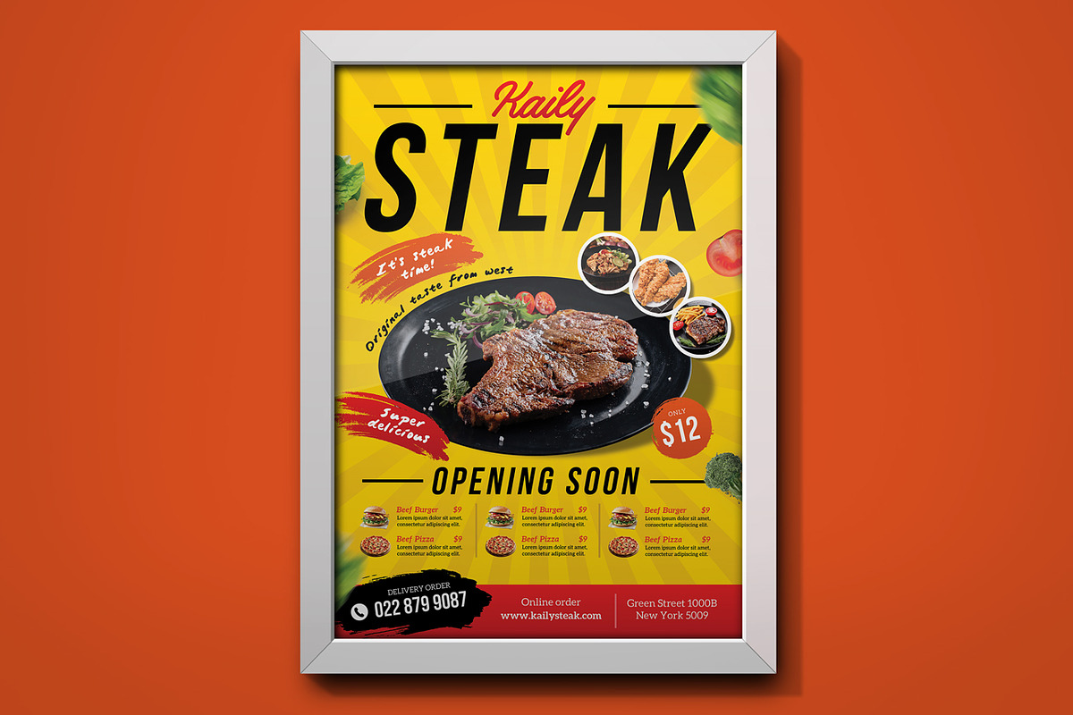 Food Menu Flyer, a Flyer Template by Aarley Kaiven (Photo 3 of 3)