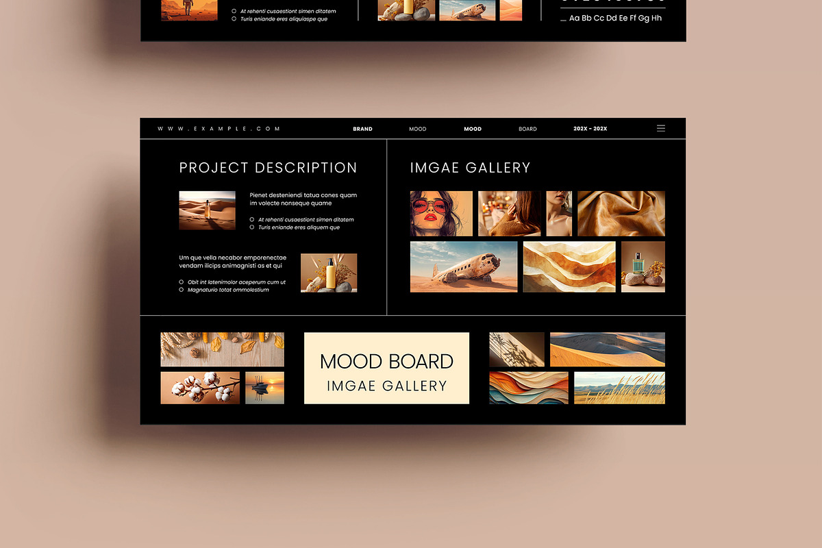 Mood Board Template, an UI Kit Template by MightyDesign (Photo 5 of 8)