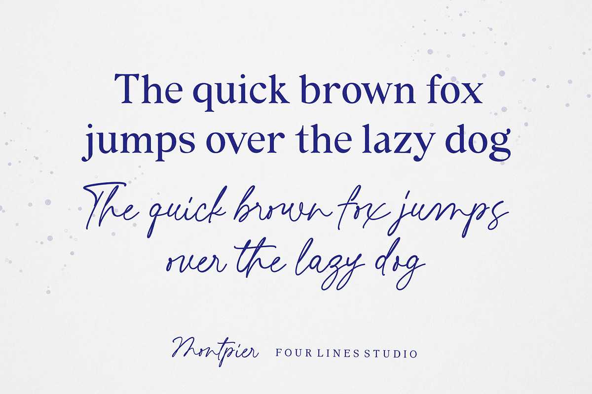 50% Montpier - Font Duo, a Script Font by Four Lines Std. (Photo 2 of 12)