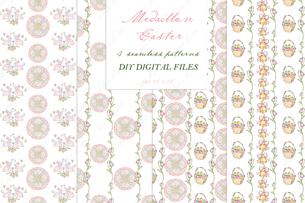 Easter Pink Medallion, a Graphic by LABFcreations (Photo 4 of 4)