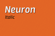 Neuron italic, a Sans Serif Font by sergio (Thumbnail 1 of 3)