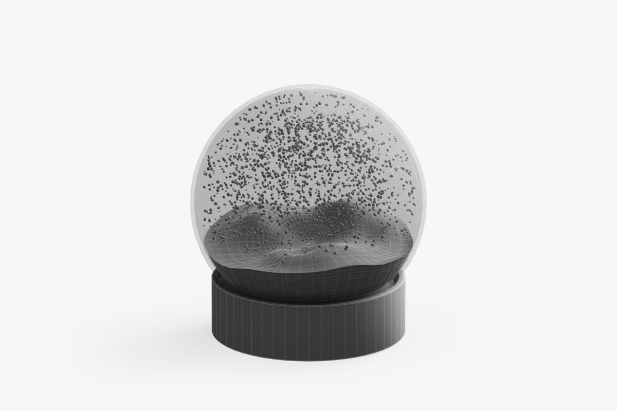 Snowglobe Animated Snowfall 3D Model, an Object 3D Model by rebrandy (Photo 8 of 10)
