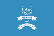 Simple vector ribbons, an Object Graphic by Vitek Graphic (Thumbnail 1 of 5)