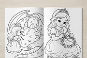 Magical Princess Coloring Book Vol30, a Person Illustration by ikarifq shop (Thumbnail 7 of 7)