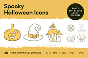 Spooky Halloween Icons, an Outline Icon by Caroline Mackay (Thumbnail 1 of 8)