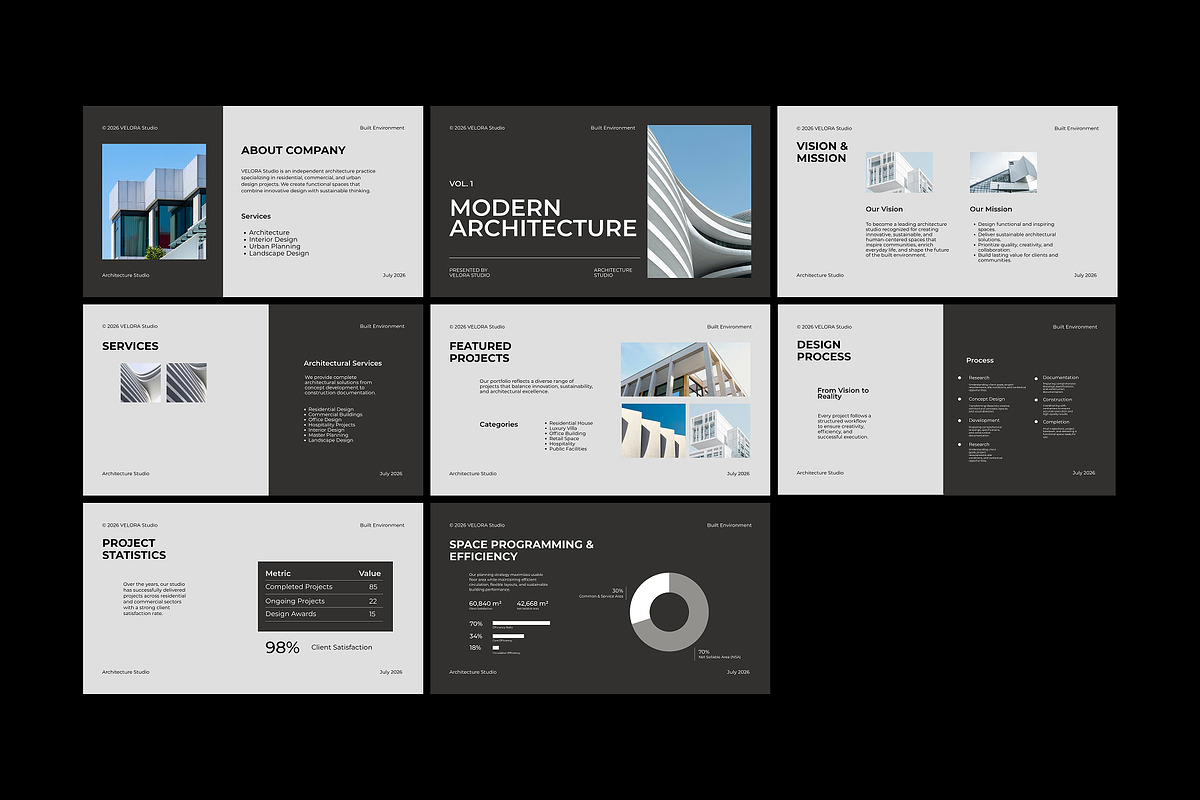 Modern Architecture Google Slides, a Presentation Template by adoestudio (Photo 7 of 7)