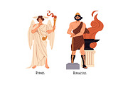 Ancient Greek gods and goddesses set, a Person Illustration by PaperTrident (Thumbnail 7 of 9)