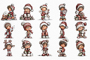 Cute little Christmas boy Clipart, an Illustration by Craft Nest (Thumbnail 3 of 5)