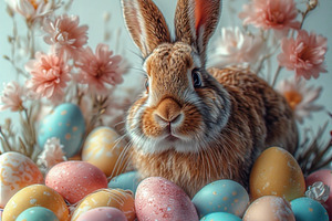 Pastel Eggs Easter Bunny image, a Holiday Photo by ComfortQ