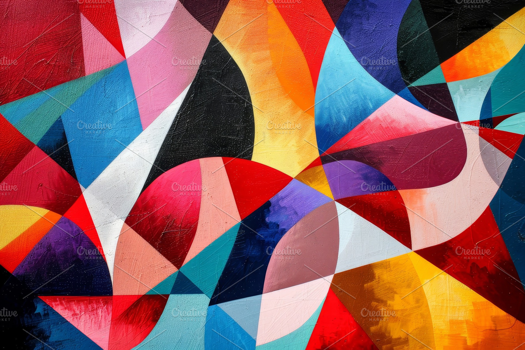 Abstract painting featuring vibrant, a Photo by Iftikhar Alam