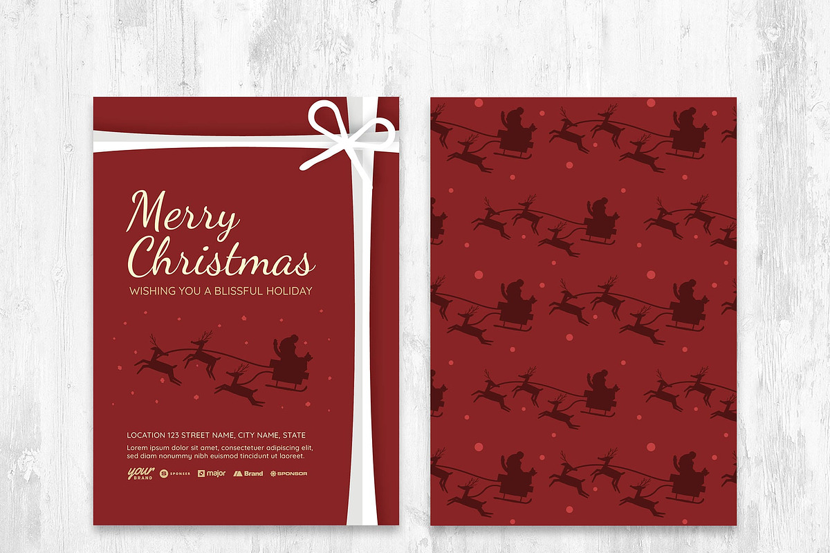 Christmas Greeting Card Templates, a Card Template by BrandPacks (Photo 6 of 11)