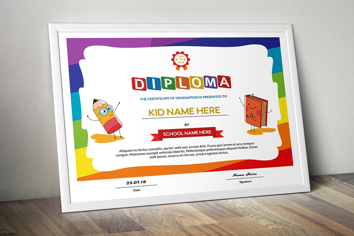 Certificate Design Template, a Stationery Template by Rimana_Templatehive (Photo 1 of 3)