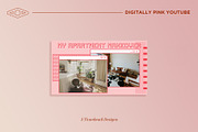 Digitally Pink Youtube Branding Kit, a Social Media Template by Tangerine Nation (Thumbnail 9 of 16)