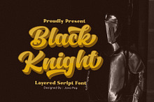 Black Knight / Layered Typeface