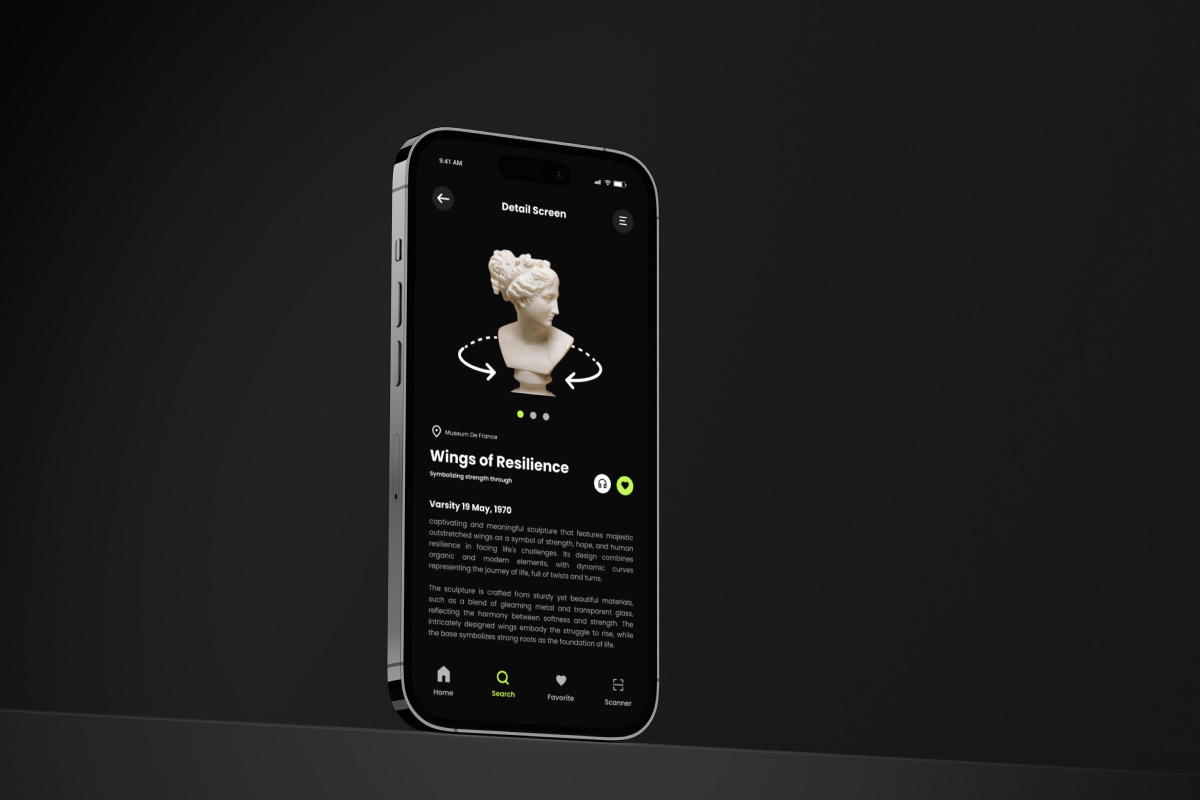 Muse Verse - Ar Museum Arts Mobile, an App Template by productype1 (Photo 3 of 5)