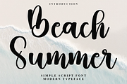 Beach Summer, a Handwritten Font by FreshTypeINK (Thumbnail 1 of 9)