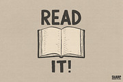 Read It! Vintage Open Book Graphic, an Object Graphic by SharpMarketplace (Thumbnail 1 of 4)