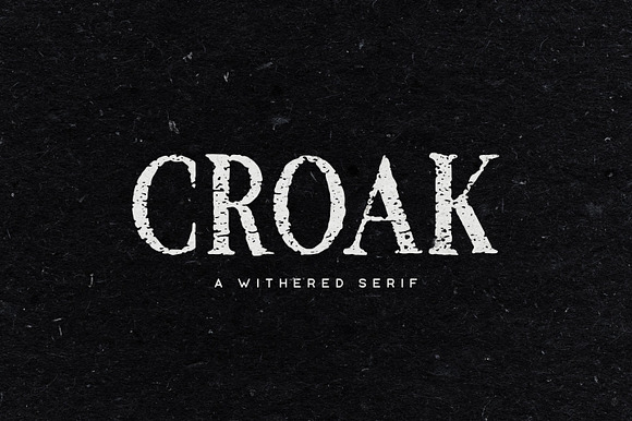 Croak Typeface preview 7
