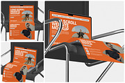 Long Scroll Website Mockup on Laptop, a Wearable Device Mockup by Unerispace (Thumbnail 1 of 5)