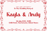 Wedding Destiny - Pretty Font, a Script Font by Airotype (Thumbnail 3 of 10)