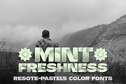 Color fonts ResotE-Pastels, a Sans Serif Font by glukfonts (Thumbnail 4 of 8)