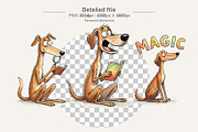Bookworm Dog Sublimation PNG, an Animal Illustration by Artnoy (Thumbnail 3 of 18)
