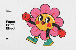 Paper Halftone Print Effect, a Layer Style Add-On by Design Squad