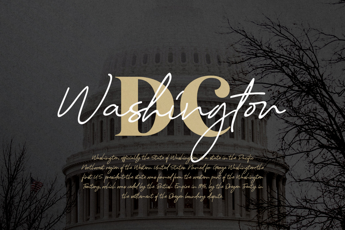 American Wonders - FONT DUO, a Script Font by Sarid Ezra (Photo 2 of 10)