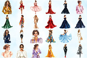 Fashion Classy Elegant Woman Clipart, an Illustration by Craft Nest (Thumbnail 4 of 5)