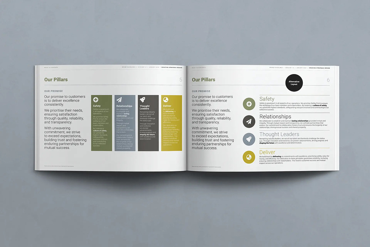 Aréo Brand Guidelines Template, a Presentation Template by Crafted by AKD (Photo 2 of 13)