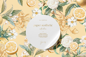 Tropical Citrus Fruits Paper Pack