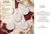 Ornament Mockup Set of 5, a Household Mockup by EmpaviMockups (Thumbnail 2 of 5)