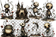 Dark Academia Portraits Gothic Png, an Illustration by one-touch (Thumbnail 9 of 18)